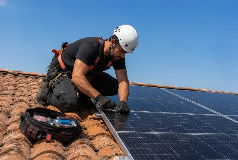 Maintenance et monitoring de panneaux solaires à Rochetoirin